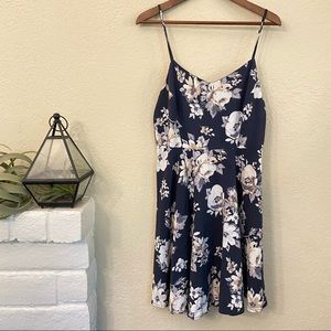 Old Navy dark blue/purple floral dress